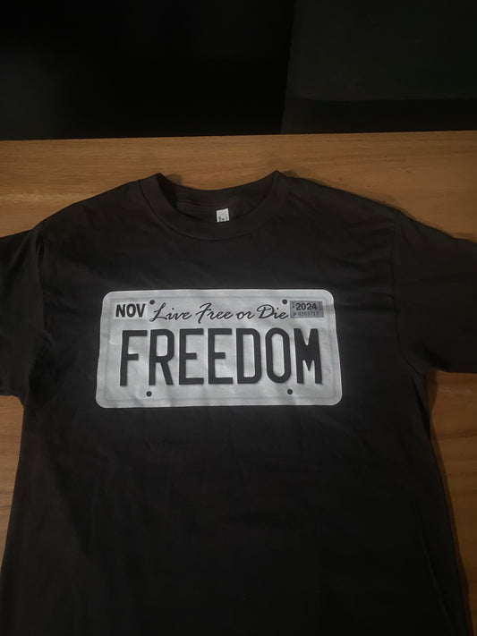 License Plate Freedom Tee